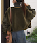 【etsinta】ファー切替ショートスタンドジャケット/WEB限定カラーあり