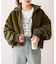 【etsinta】ファー切替ショートスタンドジャケット/WEB限定カラーあり