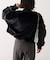 【etsinta】ファー切替ショートスタンドジャケット/WEB限定カラーあり