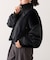 【etsinta】ファー切替ショートスタンドジャケット/WEB限定カラーあり