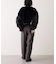 【etsinta】ファー切替ショートスタンドジャケット/WEB限定カラーあり
