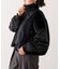 【etsinta】ファー切替ショートスタンドジャケット
