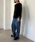 ウォッシュドベイカーワイドデニムパンツ/セットアップアイテムあり