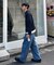 ウォッシュドベイカーワイドデニムパンツ/セットアップアイテムあり
