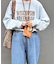 【UNISEX】NEWアシッドウォッシュ加工/裏毛ロゴスウェット