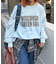【UNISEX】NEWアシッドウォッシュ加工/裏毛ロゴスウェット