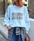 【UNISEX】NEWアシッドウォッシュ加工/裏毛ロゴスウェット