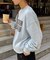【UNISEX】NEWアシッドウォッシュ加工/裏毛ロゴスウェット