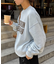 【UNISEX】NEWアシッドウォッシュ加工/裏毛ロゴスウェット