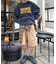 【UNISEX】NEWアシッドウォッシュ加工/裏毛ロゴスウェット