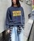 【UNISEX】NEWアシッドウォッシュ加工/裏毛ロゴスウェット