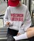 【UNISEX】NEWアシッドウォッシュ加工/裏毛ロゴスウェット