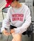 【UNISEX】NEWアシッドウォッシュ加工/裏毛ロゴスウェット