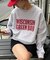 【UNISEX】NEWアシッドウォッシュ加工/裏毛ロゴスウェット
