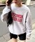 【UNISEX】NEWアシッドウォッシュ加工/裏毛ロゴスウェット
