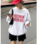 【UNISEX】NEWアシッドウォッシュ加工/裏毛ロゴスウェット