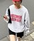 【UNISEX】NEWアシッドウォッシュ加工/裏毛ロゴスウェット