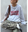 【UNISEX】NEWアシッドウォッシュ加工/裏毛ロゴスウェット