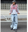 【UNISEX】NEWアシッドウォッシュ加工/裏毛ロゴスウェット