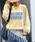 【UNISEX】NEWアシッドウォッシュ加工/裏毛ロゴスウェット