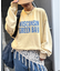 【UNISEX】NEWアシッドウォッシュ加工/裏毛ロゴスウェット