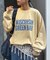 【UNISEX】NEWアシッドウォッシュ加工/裏毛ロゴスウェット