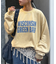 【UNISEX】NEWアシッドウォッシュ加工/裏毛ロゴスウェット