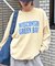 【UNISEX】NEWアシッドウォッシュ加工/裏毛ロゴスウェット