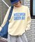 【UNISEX】NEWアシッドウォッシュ加工/裏毛ロゴスウェット