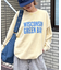 【UNISEX】NEWアシッドウォッシュ加工/裏毛ロゴスウェット