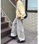 【UNISEX】NEWアシッドウォッシュ加工/裏毛ロゴスウェット