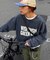 【UNISEX】NEWアシッドウォッシュ加工/裏毛ロゴスウェット