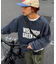 【UNISEX】NEWアシッドウォッシュ加工/裏毛ロゴスウェット
