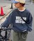 【UNISEX】NEWアシッドウォッシュ加工/裏毛ロゴスウェット