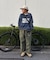 【UNISEX】NEWアシッドウォッシュ加工/裏毛ロゴスウェット