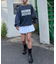 【UNISEX】NEWアシッドウォッシュ加工/裏毛ロゴスウェット