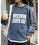 【UNISEX】NEWアシッドウォッシュ加工/裏毛ロゴスウェット