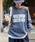 【UNISEX】NEWアシッドウォッシュ加工/裏毛ロゴスウェット