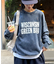 【UNISEX】NEWアシッドウォッシュ加工/裏毛ロゴスウェット