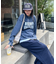 【UNISEX】NEWアシッドウォッシュ加工/裏毛ロゴスウェット