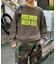 【UNISEX】NEWアシッドウォッシュ加工/裏毛ロゴスウェット