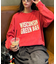 【UNISEX】NEWアシッドウォッシュ加工/裏毛ロゴスウェット