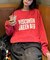 【UNISEX】NEWアシッドウォッシュ加工/裏毛ロゴスウェット