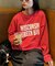 【UNISEX】NEWアシッドウォッシュ加工/裏毛ロゴスウェット
