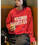 【UNISEX】NEWアシッドウォッシュ加工/裏毛ロゴスウェット