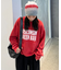 【UNISEX】NEWアシッドウォッシュ加工/裏毛ロゴスウェット