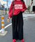 【UNISEX】NEWアシッドウォッシュ加工/裏毛ロゴスウェット