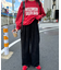 【UNISEX】NEWアシッドウォッシュ加工/裏毛ロゴスウェット