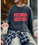 【UNISEX】NEWアシッドウォッシュ加工/裏毛ロゴスウェット