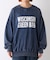 【UNISEX】NEWアシッドウォッシュ加工/裏毛ロゴスウェット